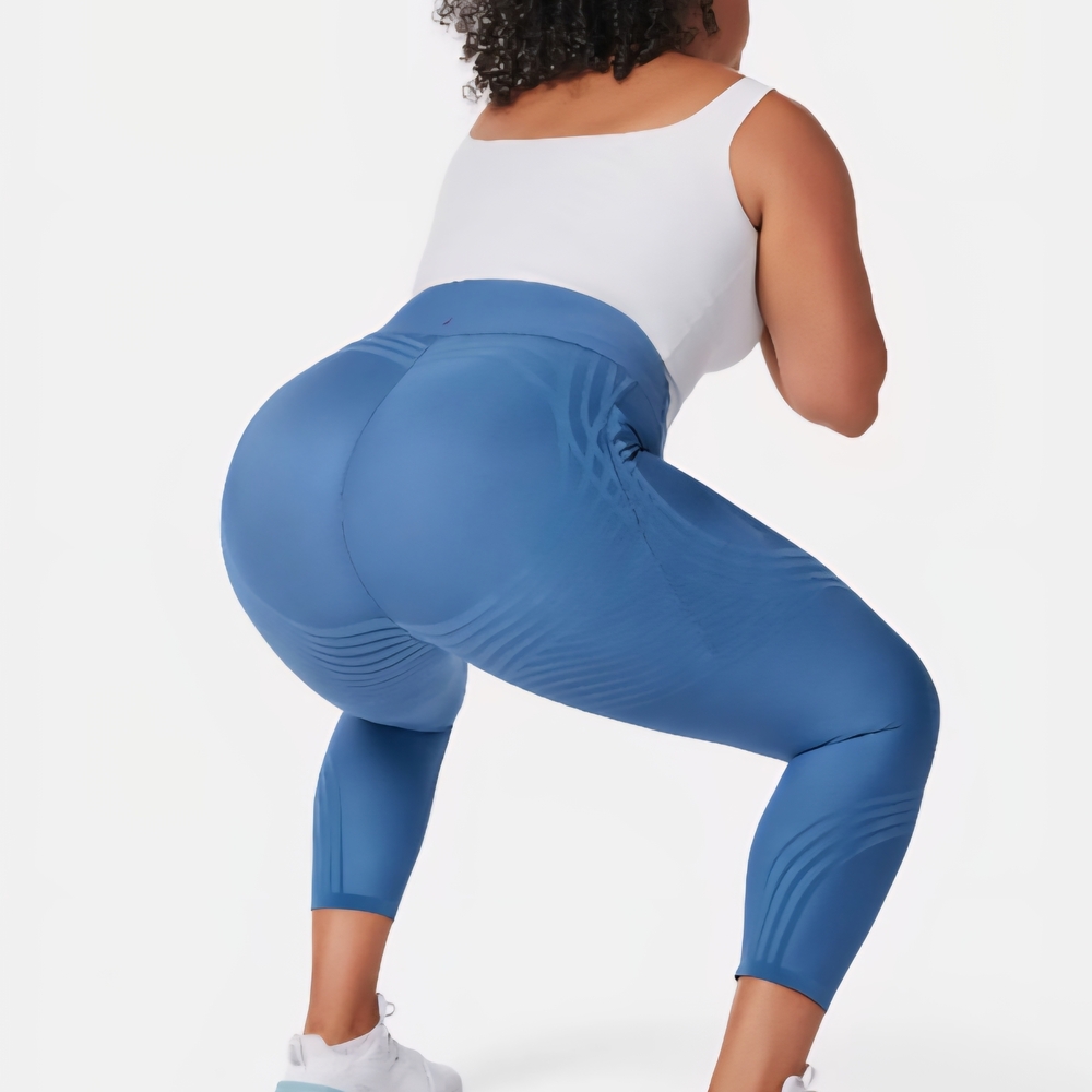 Fanka Body Sculpt Side Pocket 7/8 length Leggings - Riverside XXL